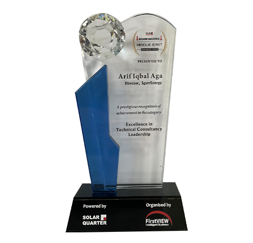 Solar Quarter Grandmasters Middle East Awards 2022 - Excellence in Technical Consultancy Leadership
